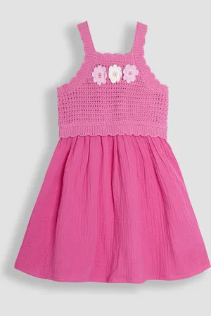 JoJo Maman Bébé Crochet & Cheesecloth Combo Summer Dress 5