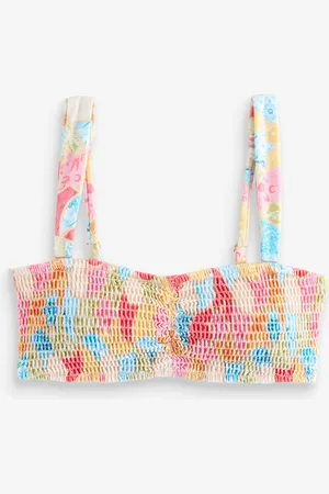 Never Fully Dressed Multi Bright Shired Bikini Top 16