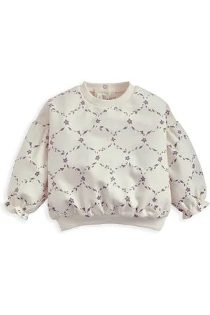 Mamas & Papas Cream Trellis Print Sweatshirt 1.5