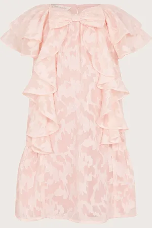 Monsoon Burnout Bow Ruffle Dress 8 Years (128 cm)
