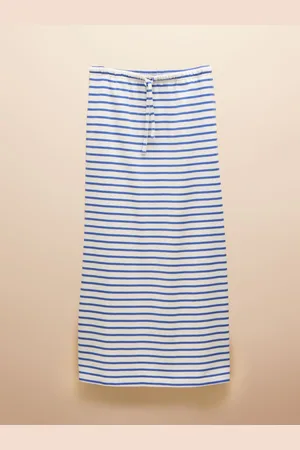 Joules Harbour A-Line Cotton Jersey Skirt AU 10