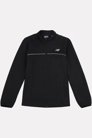 New Balance Black Boys Double Knit Zipped Track Jacket 9