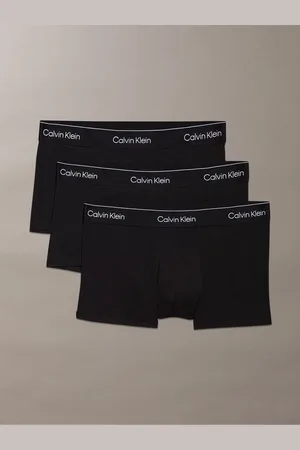 Calvin Klein Tonal Black/Tonal Black/Tonal Black 3 Pack Low Rise Trunks
