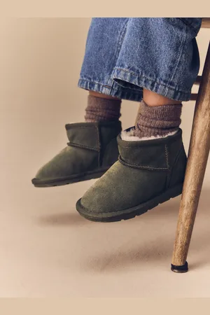 Next Green Warm Lined Suede Boots AU 7 (EU 24)