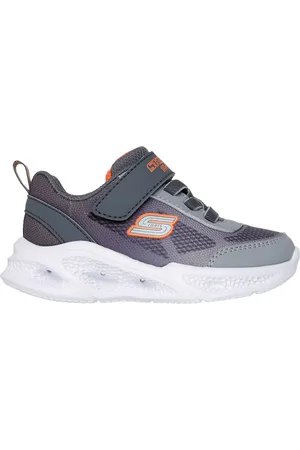 Skechers Grey Meteor Lights Krendox Trainers AU 4 (EU 21)
