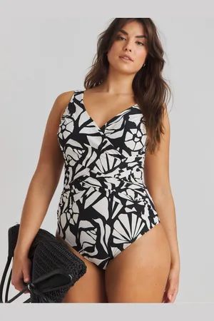 Simply Be Black Magisculpt Illusion Longer Length Swimsuit AU 16