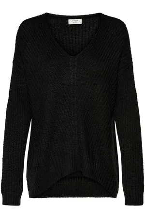 JDY Black V-Neck Knitted Pullover Jumper AU 12-14
