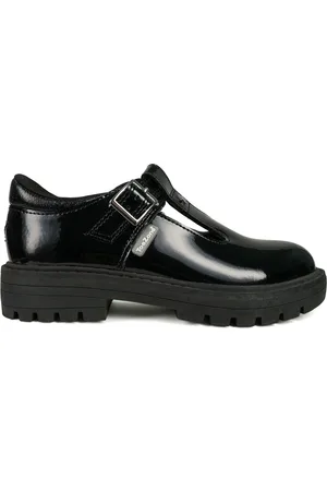 Toezone Pia Patent T-Bar Flower School Shoes AU 1 (EU 33)