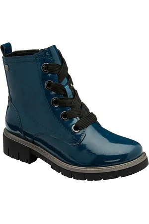 Lotus Blue Patent Ankle Boots AU 7 (EU 38)