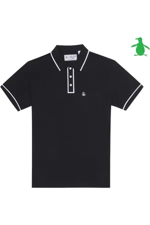 Original Penguin Earl Tipped Collar Pocket Pique Polo Shirt M