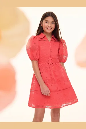 Lipsy London Premium Puff Sleeve Occasion Shirt Dress (5-16yrs) 16 Years (176cm)