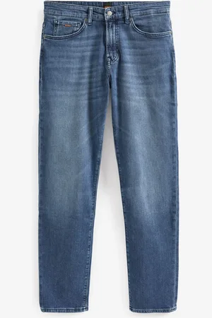HUGO BOSS Blue Maine Relaxed Fit Stretch Jeans W32 L34