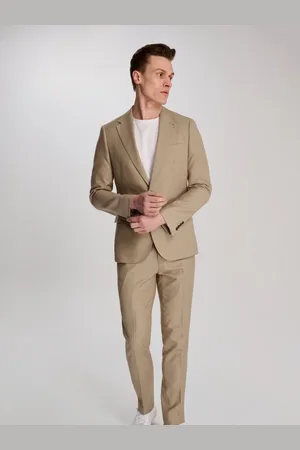 Harry Brown Brown Slim Fit Suit Archie Melange Jacket 38 R