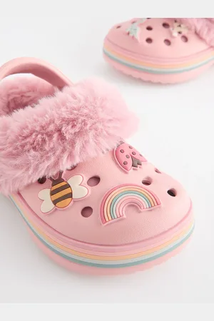 Next Pink Character Faux Fur Lined Clog Slippers AU 6 (EU 23)