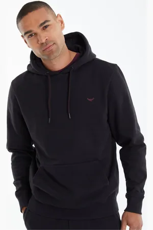 Threadbare Black Pullover Hoodie XXL