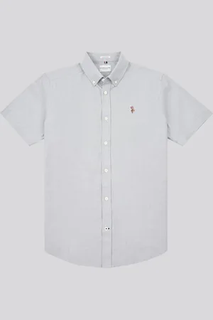 U.S. Polo Assn. U. S. Polo Assn. Mens 100% Cotton Short Sleeve Oxford Shirt L