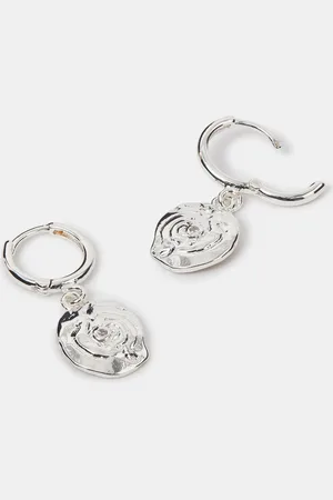 Accessorize Silver Plated Sterling Shell Drop Earrings One