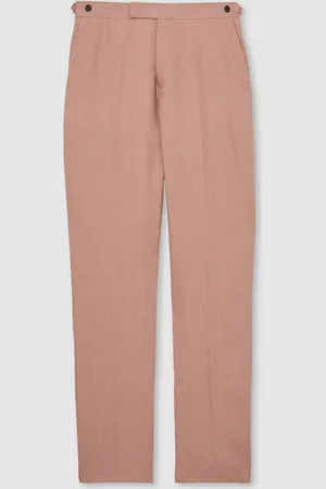Reiss Rose Pink Kin Slim Fit Suit Trousers 32r