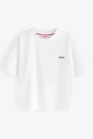 HUGO BOSS White Small Chest Logo Short Sleeve T-Shirt 4 Years (104cm)