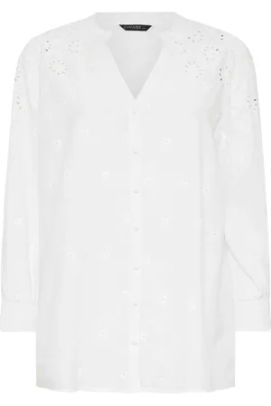 Evans Broderie 100% Cotton Blouse AU 16