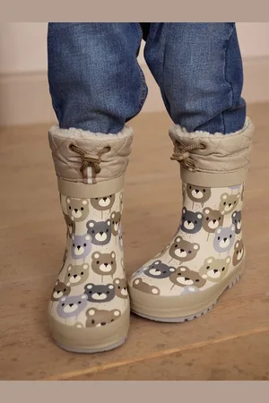 Next Brown Bear Thermal Thinsulate Lined Cuff Wellies AU 1 (EU 33)