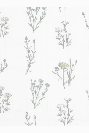Aden + Anais Pink Large Blankets Silky Soft French Floral Print 100% Cotton Muslins 3 Pack One