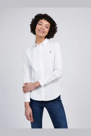 U.S. Polo Assn. U. S. Polo Assn Womens Stretch Classic Fit Oxford Shirt S