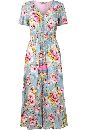 Joe Browns Petite High Low Boho Border Maxi Dress AU 8 Petite