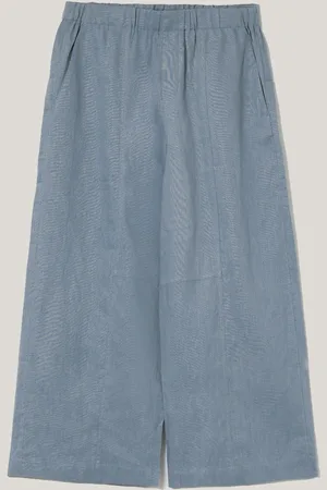 Jigsaw Blue Relaxed Mara 100% Linen Trousers 6