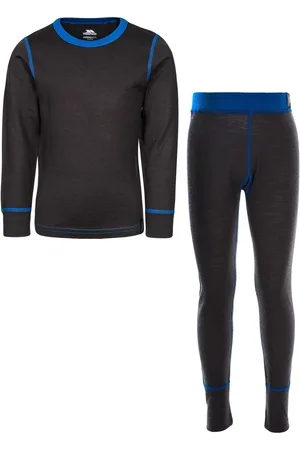 Trespass Unisex Kids Grey Bamba Merino Wool Base Layer Set 146152cm