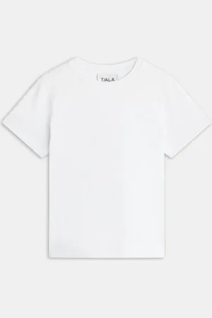 Tala White Ultimate Short Sleeve 100% Cotton T-Shirt small