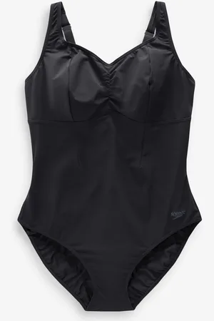 Speedo Black Shaping Aquanite Plus Size Swimsuit AU 14