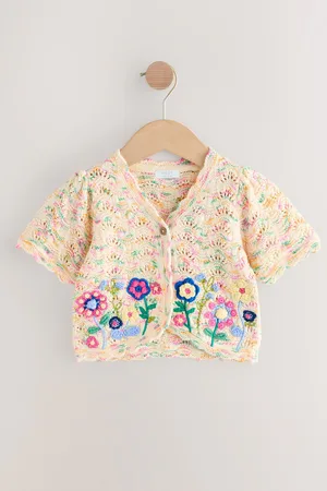 Next Multi Embroidered Flower Cardigan (3mths-7yrs) 6