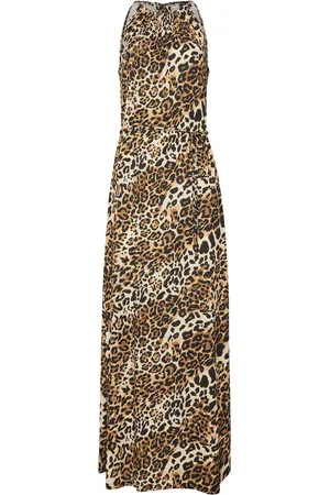 Long Tall Sally Animal Halter Neck Maxi Dress AU 14 Tall