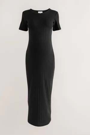 Next Maternity Ribbed Midaxi Dress M