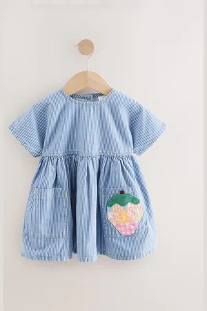 Next Denim Strawberry Pocket Summer Dress (3mths-8yrs) 6