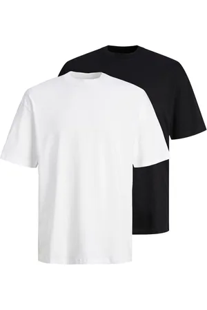 JACK & JONES Black Relaxed Fit 100% Cotton T-Shirts 2 Pack medium