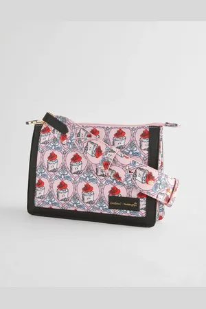 Cath Kidston Pink Paddington Hearts Double Pouch Cross-Body Bag One