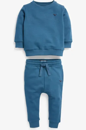 Next Blue Mid Jersey Sweatshirt And Joggers Set (3mths-7yrs) 6