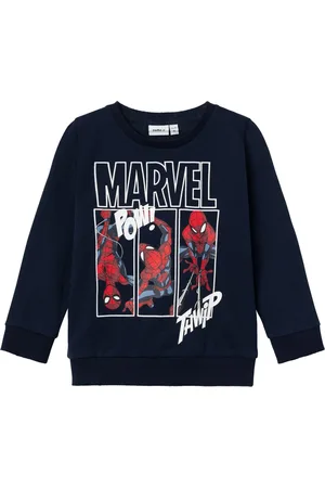 NAME IT Blue Blue Spiderman Long Sleeve Sweatshirt 5 Years (110cm)