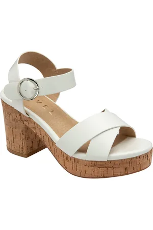 Ravel White Open-Toe Platform Sandals AU 9 (EU 41)