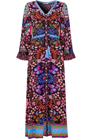 Joe Browns Butterfly Border Print Maxi Dress AU 16