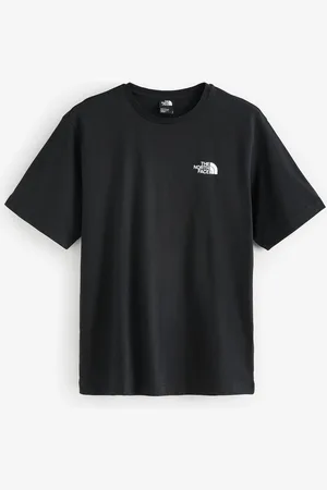 The North Face Black Moutain Sketch Back Print Relaxed 100% Cotton T-Shirt XL