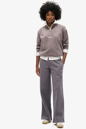 Superdry Rock Dark Grey 100% Cotton Country Club Straight Joggers AU 14