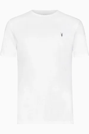 AllSaints AllSaints White Brace Short Sleeve Crew 100% Organic Cotton T-Shirt L