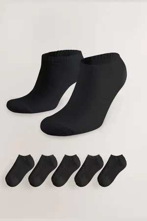 Next Black Cushioned Sole Sports Trainer Socks 5 Pack UK 6