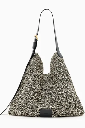 AllSaints AllSaints Black Asha Paper Shoulder Bag One
