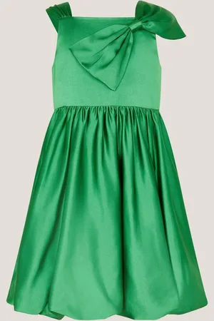 Monsoon Freya Bow Strap Satin Party Dress 8 Years (128 cm)