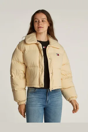 Tommy Hilfiger Cream Badge Collar Jacket XS