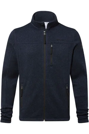 Tog 24 Blue Mens Cresswell Knitlook Fleece Jacket XL